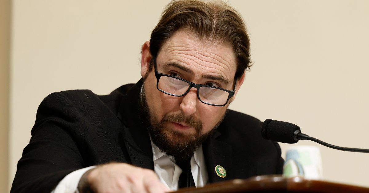 Rep. Eli Crane speaks during a joint Homeland Security subcommittee hearing on Capitol Hill in Washington, D.C., on July 18, 2023.