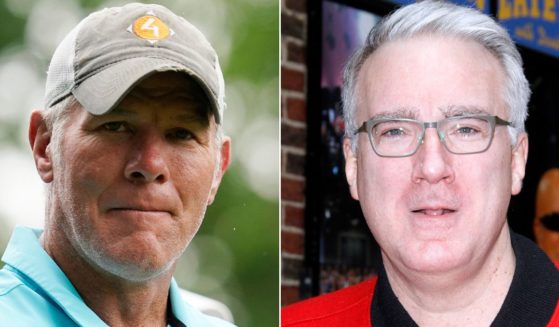 Former NFL quarterback Brett Favre had a quick comeback to a snarky remark by ex-sportscaster Keith Olbermann.