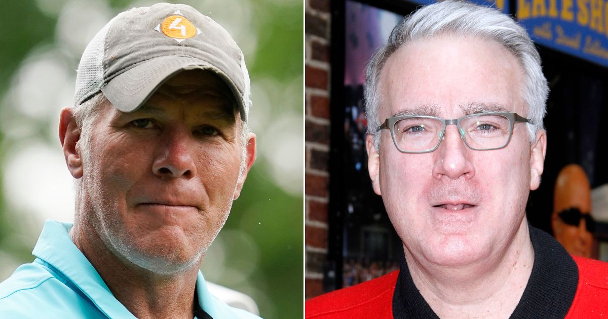 Former NFL quarterback Brett Favre had a quick comeback to a snarky remark by ex-sportscaster Keith Olbermann.