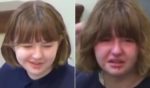 Teen murderer Carly Gregg was upbeat in video Thursday, seen at left, but distraught Friday, right, after hearing the jury's verdict and receiving a life sentence.