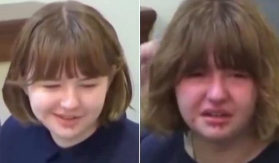 Teen murderer Carly Gregg was upbeat in video Thursday, seen at left, but distraught Friday, right, after hearing the jury's verdict and receiving a life sentence.