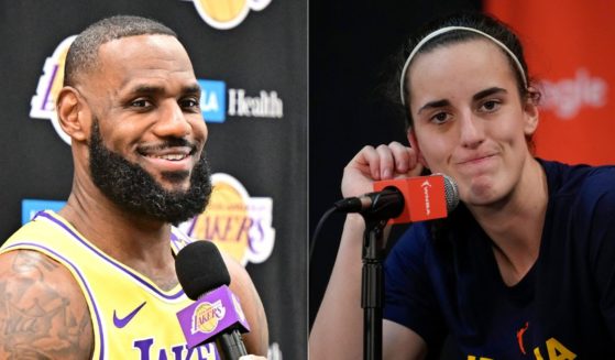 In a recent interview, NBA star LeBron James, left, complimented WNBA star rookie Caitlin Clark, but he somehow made his praise all about himself.