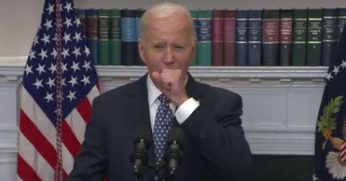 During a news conference on Monday, President Joe Biden admitted that he had a cold after coughing throughout the speech.