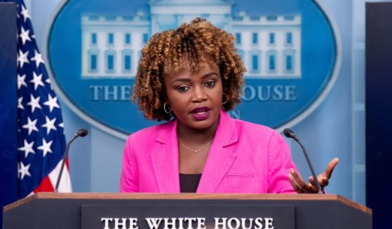 White House press secretary Karine Jean-Pierre speaks during a news conference in the Brady Press Briefing Room at the White House in Washington, D.C., on Thursday.