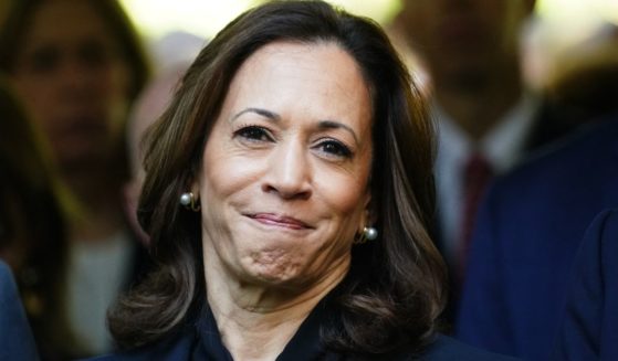 Vice President Kamala Harris attends a remembrance ceremony on the 23rd anniversary of the September 11 terror attack on the World Trade Center at Ground Zero, in New York City on Wednesday.