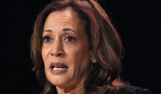 Vice President Kamala Harris speaks onstage during The Congressional Black Caucus Foundation's 53rd Annual Legislative Conference Annual Phoenix Awards Dinner in Washington, D.C., on Saturday.