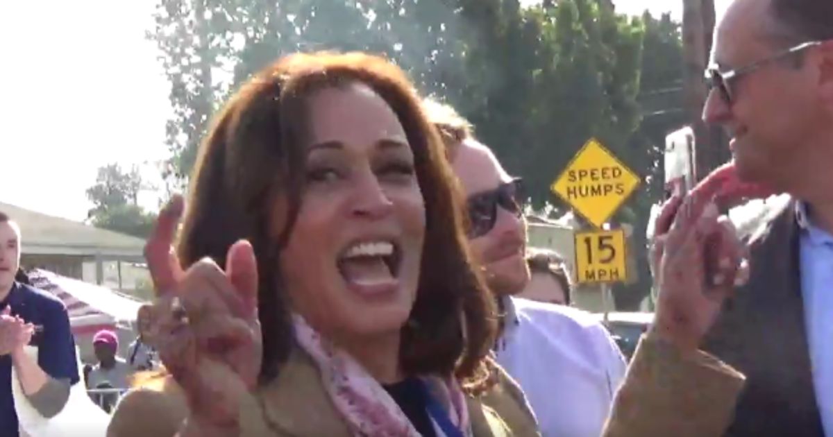 Newly Uncovered Video Shows Kamala Harris Repeatedly Yelling ‘Down with Deportation!’