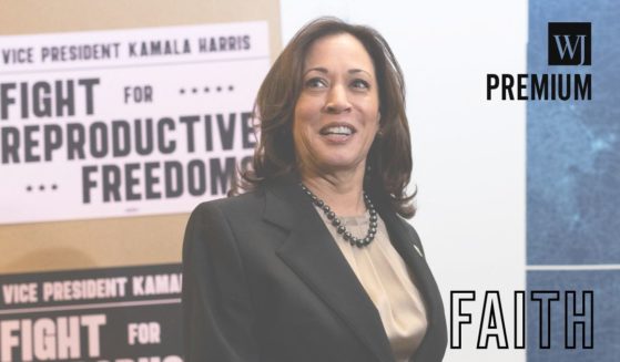 Vice President Kamala Harris visits a Planned Parenthood clinic in Saint Paul, Minnesota, on March 14.