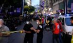 First responders work at the scene of an Israeli missile strike in Beirut, Lebanon, on Friday.