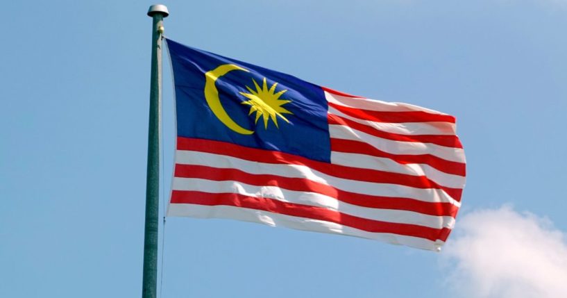 The flag of Malaysia is pictured in this stock image.