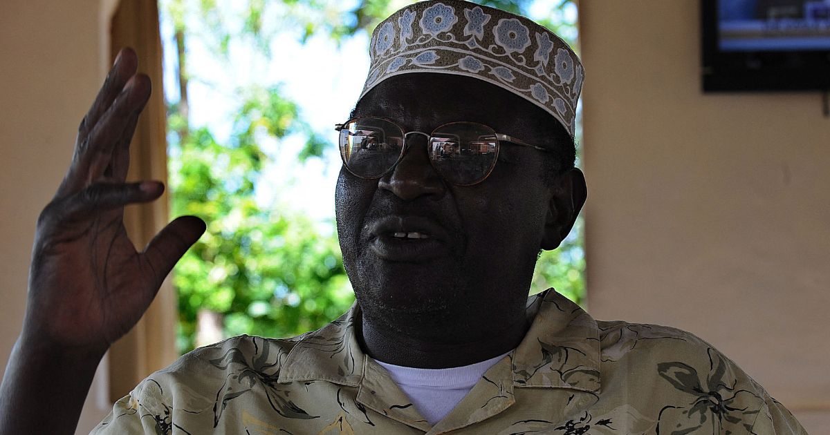 Malik Obama, the half-brother of former President Barack Obama, is interviewed in Nyang'oma, Kenya, on Jan. 16, 2013.