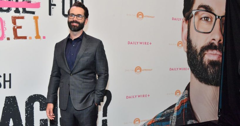 Matt Walsh arrives at the "Am I Racist?" movie premiere in Nashville, Tennessee, on Sept. 9.