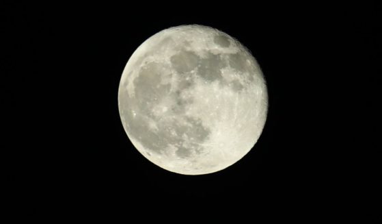 A full moon is seen over Mazatlan, Mexico, on Wednesday.