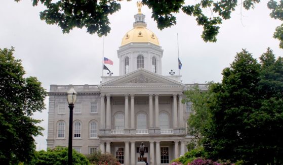 The New Hampshire statehouse is pictured in Concord, New Hampshire, on June 2, 2019.