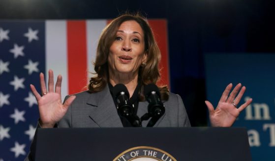 Democratic presidential nominee, U.S. Vice President Kamala Harris, speaks during an event at the Cobb Energy Performing Arts Centre on September 20, 2024, in Atlanta, Georgia.