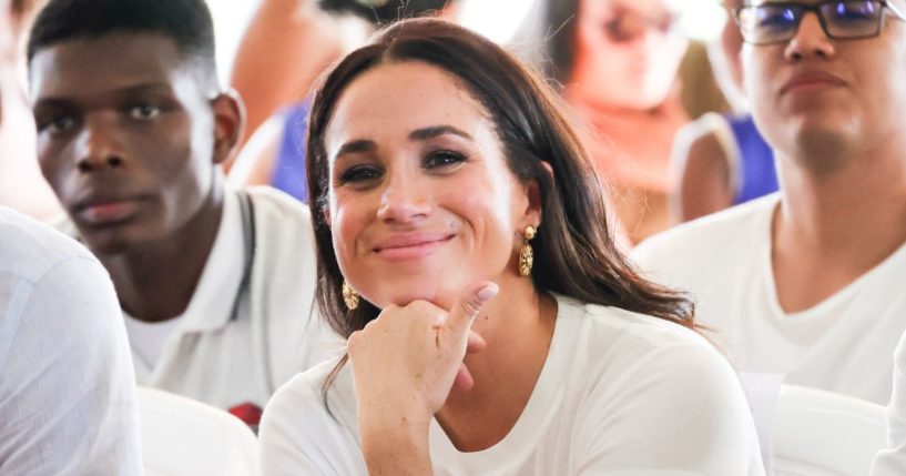 Meghan, Duchess of Sussex seen at the Unidad Recreativa El Vallado on August 18, 2024 in Cali, Colombia.