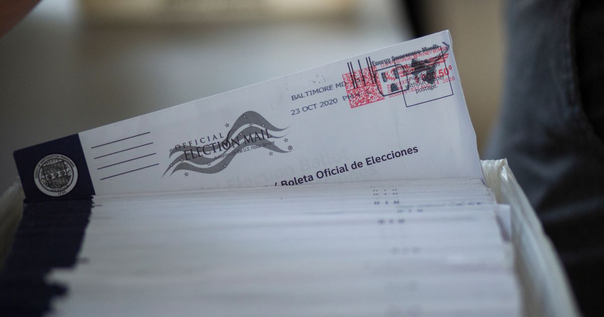 Ballots are seen as electoral workers organize them to be counted at Northampton County Courthouse on November 3, 2020 in Easton, Pennsylvania. Americans were voting on Tuesday under the shadow of a surging coronavirus pandemic to decide whether to reelect Republican Donald Trump, one of the most polarizing presidents in US history, or send Democrat Joe Biden to the White House.