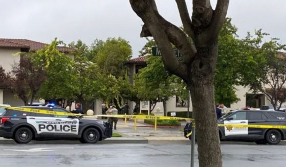 A suspect is in custody after a bomb reportedly exploded in a courtroom in Santa Maria, California. (@tvzuke / X screen shot)