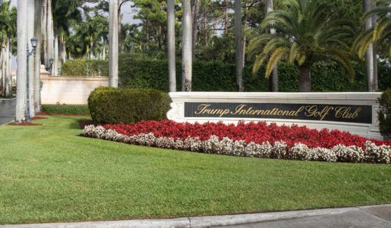 Trump International Golf Course is pictured in West Palm Beach, Florida. Former President Donald Trump was golfing here on Sunday when shots broke out in his vicinity.