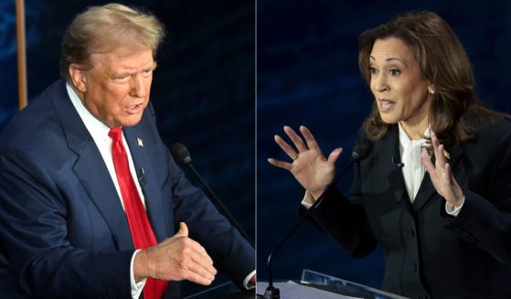 Former President Donald Trump and Vice President Kamala Harris debate in Philadelphia, Pennsylvania, on Tuesday.