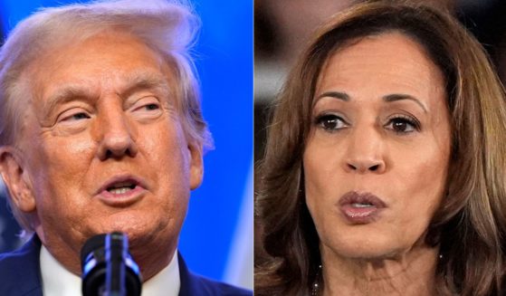 Former President Donald Trump, left, and Vice President Kamala Harris, right, will debate on Tuesday, and a new poll just gave Trump a boost.