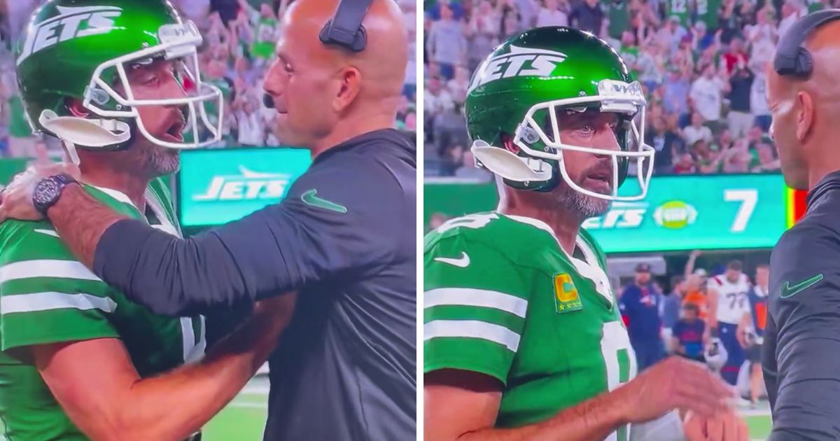 Watch: Aaron Rodgers Leaves Fans Stunned After Pushing Coach Who Wanted a Hug – ‘He’s Not a Big Hugger’