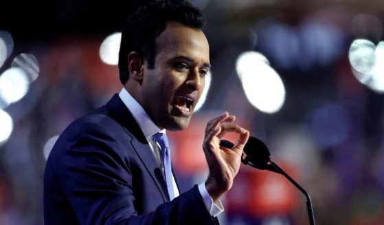 Vivek Ramaswamy speaks during the second day of the 2024 Republican National Convention in Milwaukee, Wisconsin, on July 16.