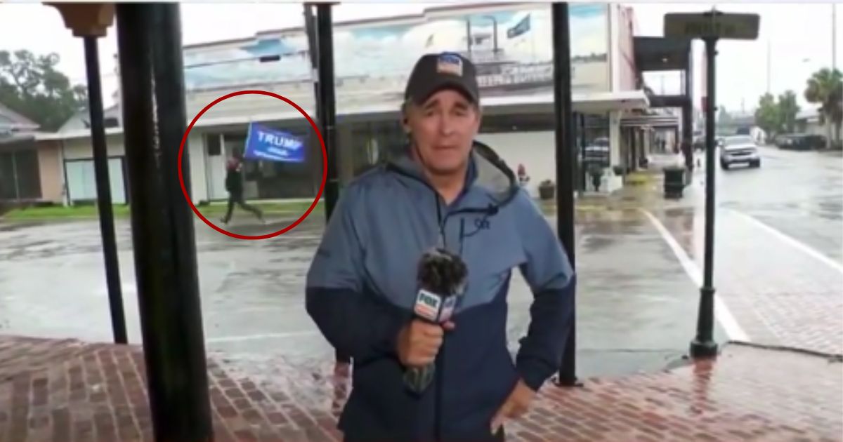 Fox Weather Covers Camera Lens and Cuts Feed Over Man Carrying a Trump Flag