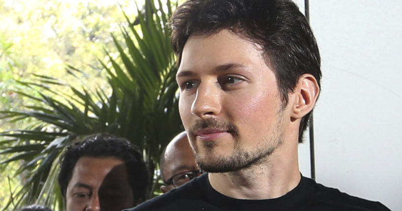 Telegram co-founder Pavel Durov appears at an event on August 1, 2017 in Jakarta, Indonesia.