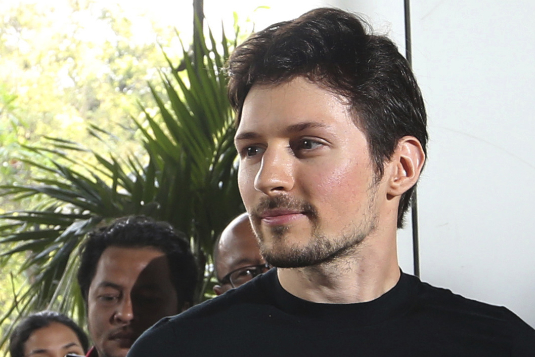 Telegram co-founder Pavel Durov appears at an event on August 1, 2017 in Jakarta, Indonesia.