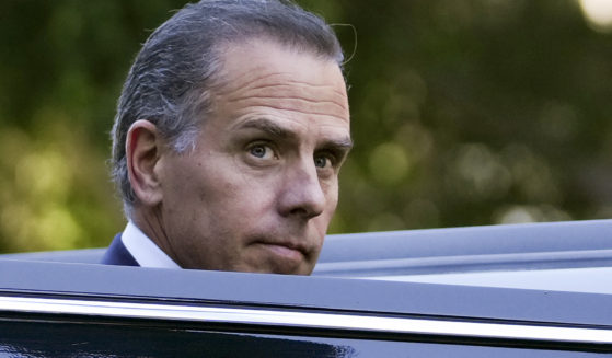 Hunter Biden steps into a vehicle as he leaves federal court in Los Angeles, California, on Sept. 5.