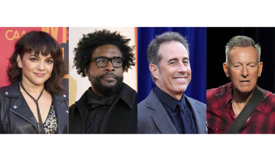 This combination of photos show Norah Jones, Questlove, Jerry Seinfeld and Bruce Springsteen, who will participate at the annual Stand Up for Heroes fundraiser on Nov. 11 at David Geffen Hall at the Lincoln Center for the Performing Arts in New York.