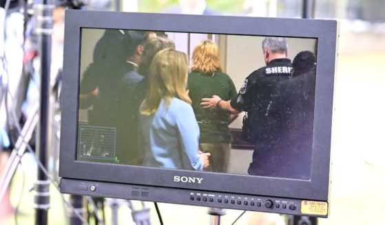 A CBS camera feed shows Colt Gray during his hearing at the Barrow County Courthouse where a bond hearing is being held for school shooting suspect Colt Gray on September 6, 2024 in Winder, Georgia.