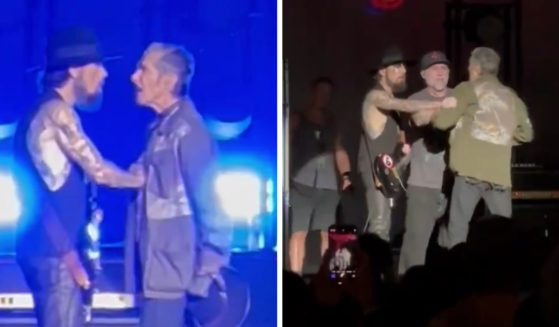 These X screen shots show scenes from a fight that broke out between various members of the band Jane's Addiction in Boston on Sept. 13.