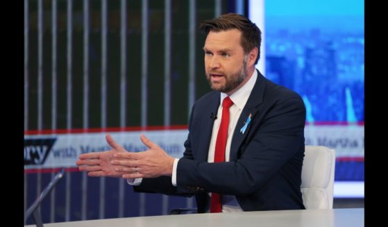 Republican vice presidential nominee, U.S. Senator J.D. Vance (R-OH) visits "The Story with Martha MacCallum" at Fox News Channel Studios on September 11, 2024 in New York City.