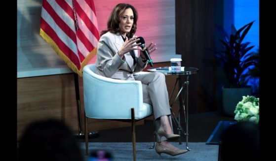 Democratic presidential nominee, U.S. Vice President Kamala Harris answers questions during a moderated conversation with members of the National Association of Black Journalists hosted by WHYY September 17, 2024 in Philadelphia, Pennsylvania.