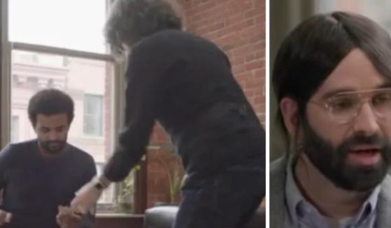 These X screen shots show Daily Wire filmmaker Matt Walsh in disguise, as he convinces an "anti-racist" activist to give his black producer some money, as part of his upcoming film, "Am I Racist?"