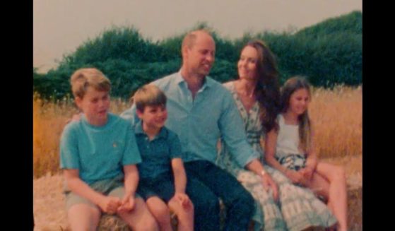 This X screen shot shows the family of Katherine, Princess of Wales, from an X video posted Sept. 9.