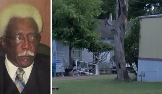 (L) These YouTube screen shots show Joe Cornelius, a city councilman who was briefly appointed mayor in Minden, Louisiana, who was allegedly shot to death by an 11-year-old. Cornelius' adult daughter, Keisha Miles, was also a victim. (R) An image from the scene of the crime.