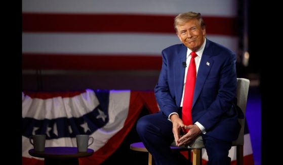 Republican presidential nominee, former U.S. President Donald Trump participates in a Fox News Town Hall with Sean Hannity at the New Holland Arena on September 4, 2024 in Harrisburg, Pennsylvania.