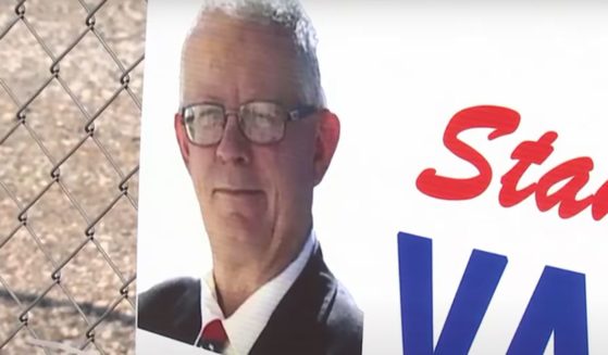 This YouTube screen shot shows a campaign sign for Stanley Vaughan, who is running as a Republican for Las Vegas Assembly District 20. He was reportedly attacked by a knife-wielder on Aug. 29.