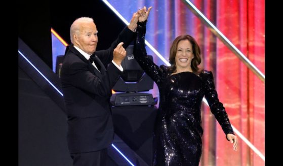 U.S. President Joe Biden introduces Vice President Kamala Harris at the Congressional Black Caucus Foundation 2024 Phoenix Awards at the Walter E. Washington Convention Center on September 14, 2024 in Washington, DC.