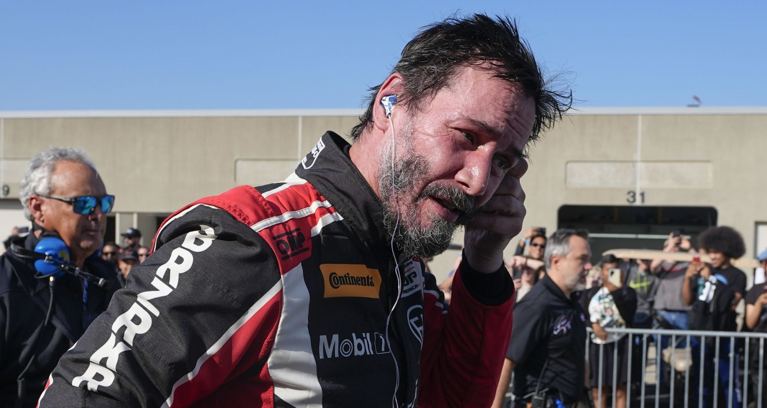 Keanu Reeves Involved in Crash at Motor Speedway