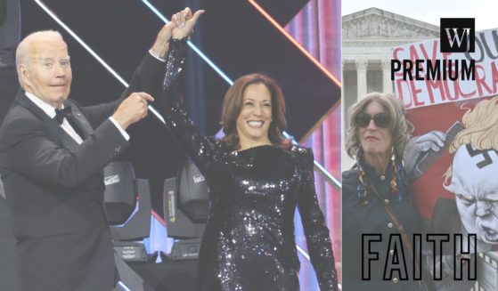 President Joe Biden and Vice President Kamala Harris, left, have spent their time in office pushing lies and propaganda that breaks and leads other Americans to break the Ninth Commandment.