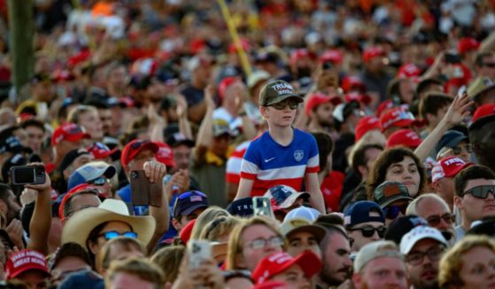 Trump supporters gathered at the former president's October 5, 2024, rally in Butler, Pennsylvania.