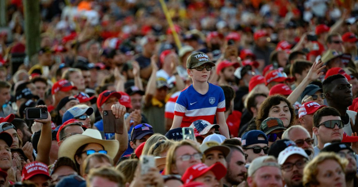 Trump supporters gathered at the former president's October 5, 2024, rally in Butler, Pennsylvania.