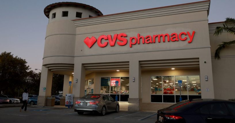 A Miami, Florida, CVS pharmacy store is pictured in a file photo from Feb. 7. The company is looking at laying off 2,900 employees, after laying off 5,000 last year.