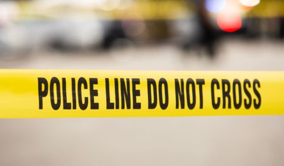 This stock photo depicts a closed-off crime scene.