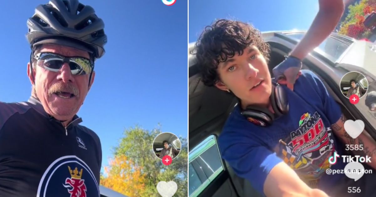 Cyclist Gets Reality Check from Cops After Telling Young Driver, ‘I Have More Rights Than You’ in Road-Rage Meltdown