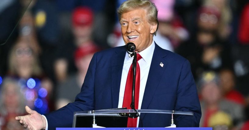 Former President Donald Trump speaks at a campaign rally in Allentown, Pennsylvania, on Tuesday.